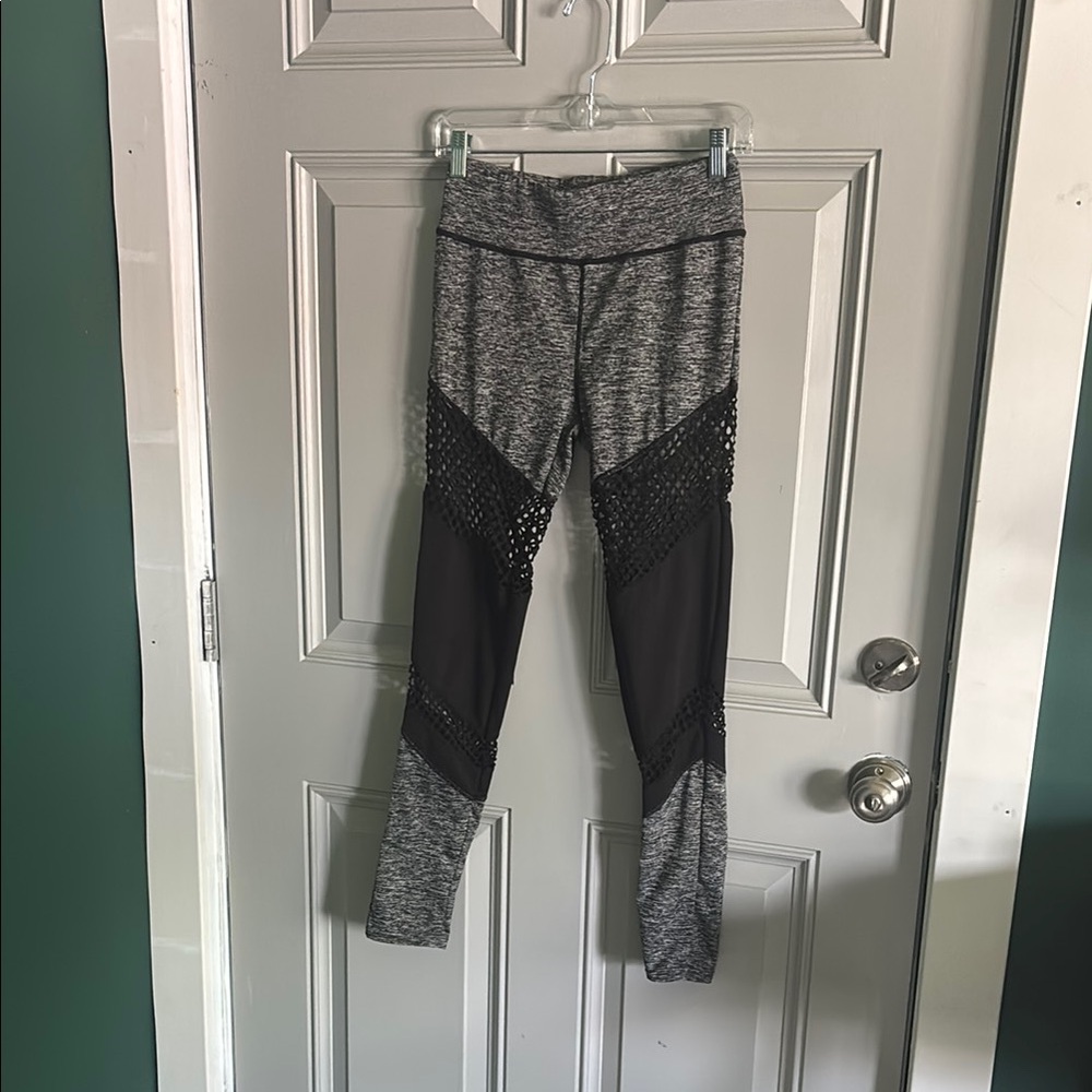 Gray and Black Women's Leggings
